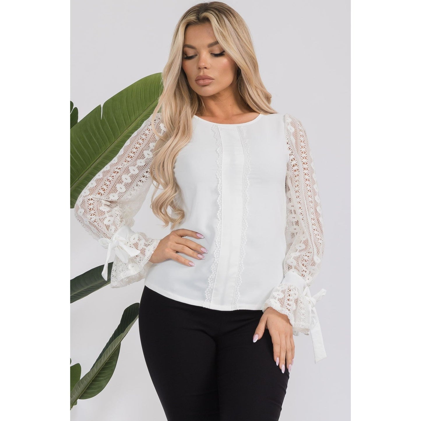 Round Neck Long Sleeve Top