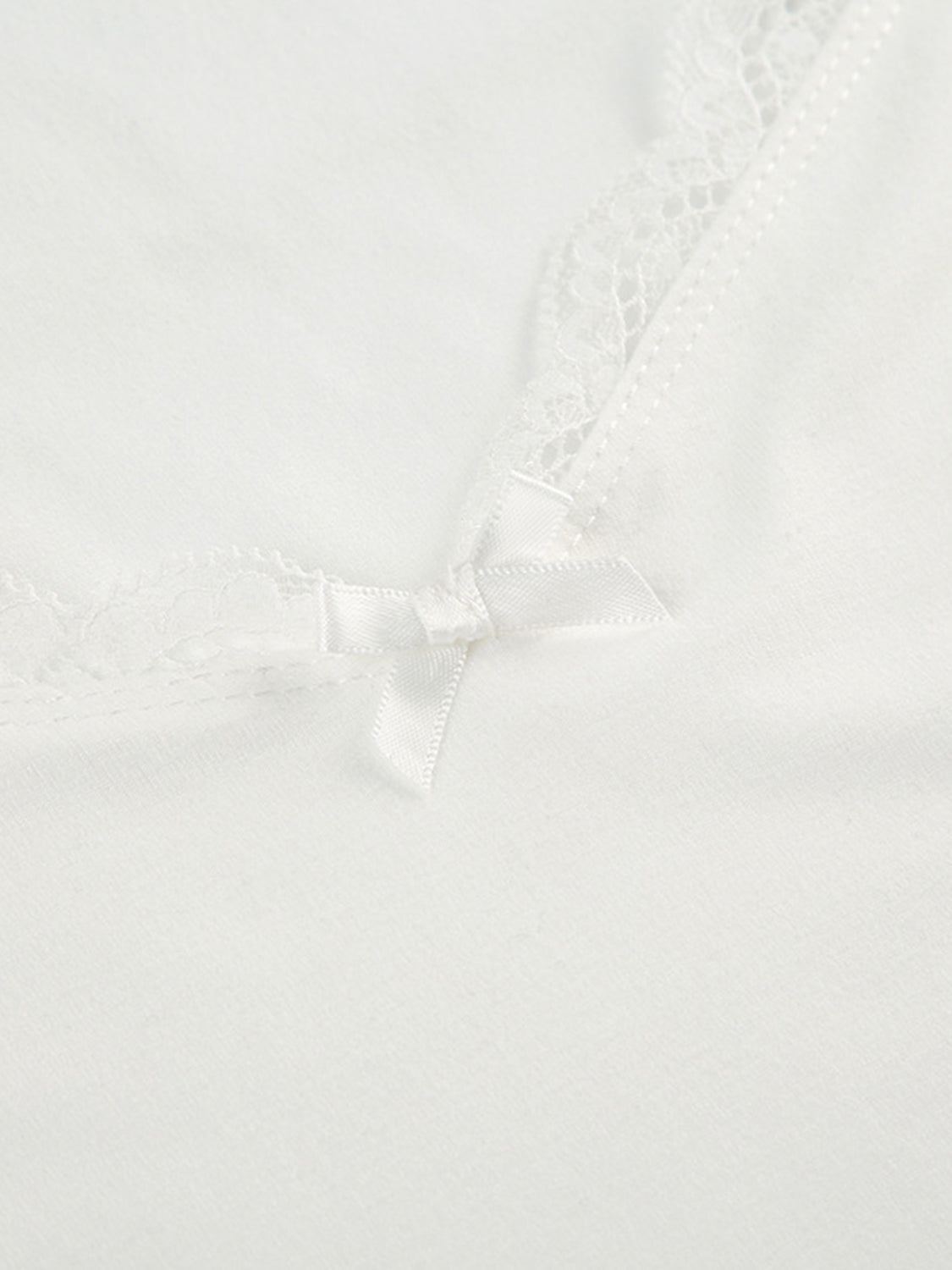 Lace Detail Sweetheart Neck Short Sleeve T-Shirt - HelenPam