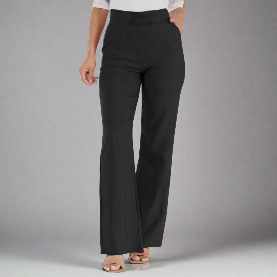 High Waist Straight Leg Pants - HelenPam