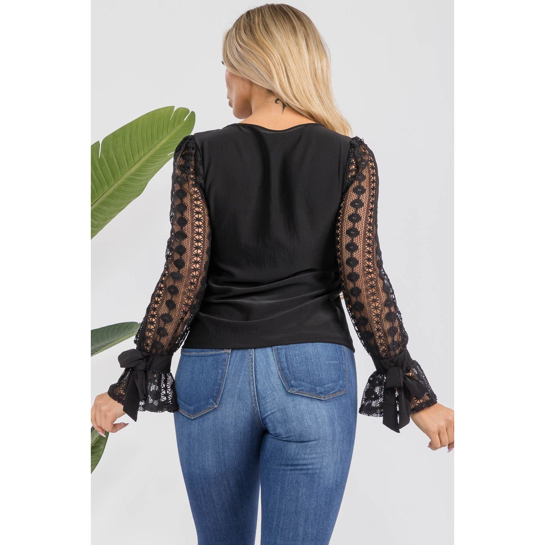 Round Neck Long Sleeve Top - HelenPam