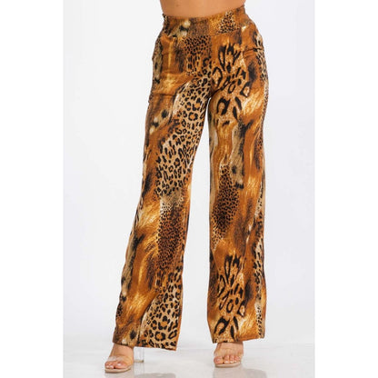 Stretch Animal Print Pants