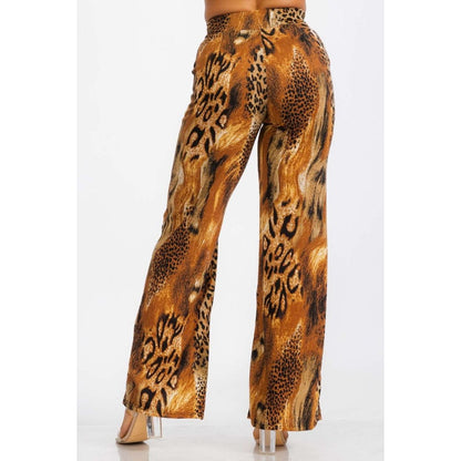 Stretch Animal Print Pants