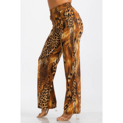 Stretch Animal Print Pants