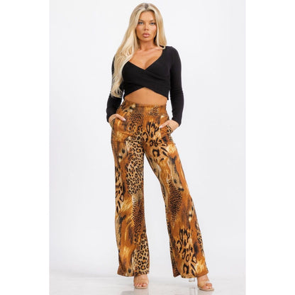 Stretch Animal Print Pants