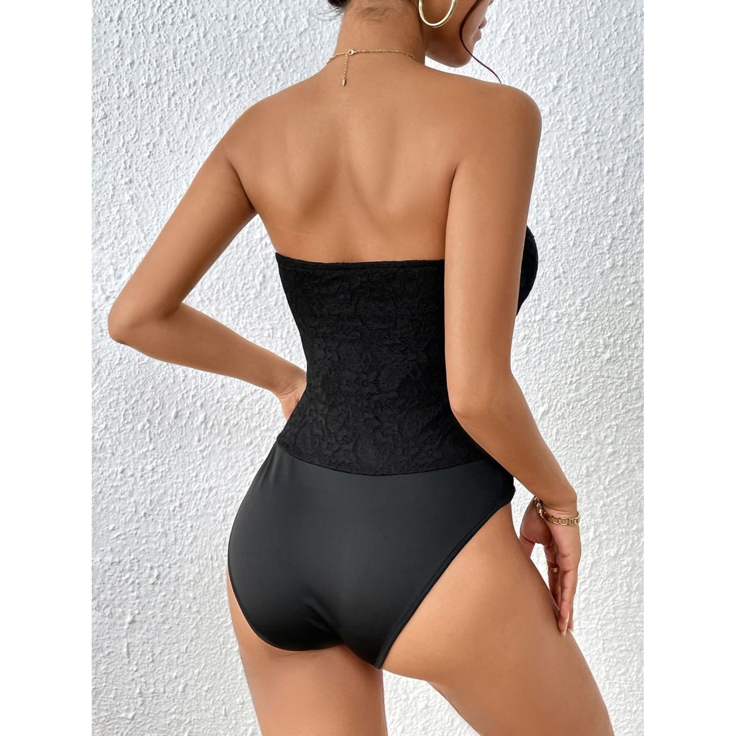 Perfee Strapless Sweetheart Neck Bodysuit