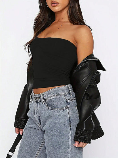 Ruched Tube Top