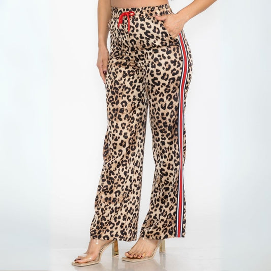 Cheetah Track Pants - HelenPam