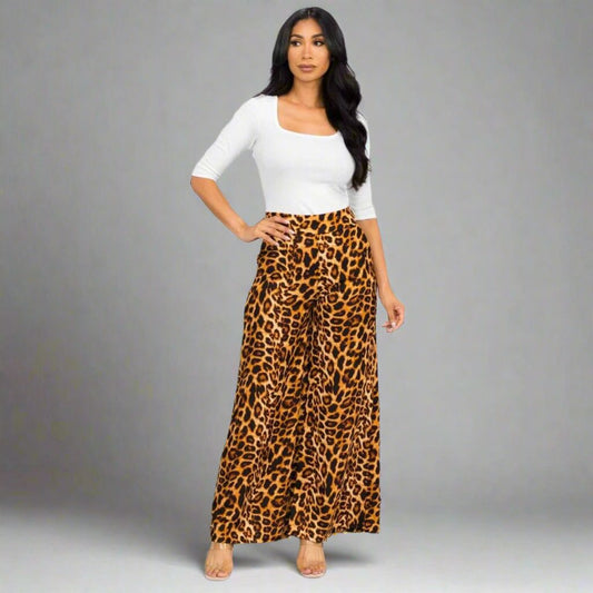 Animal Print Palazzo