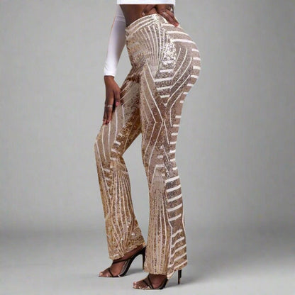 Sequin Patterned Pants