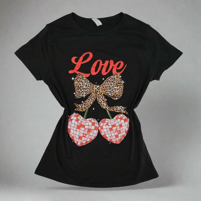 Ribbon-Heart Love T-Shirt