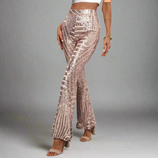 Sequin Patterned Pants