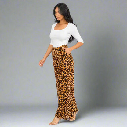 Animal Print Palazzo