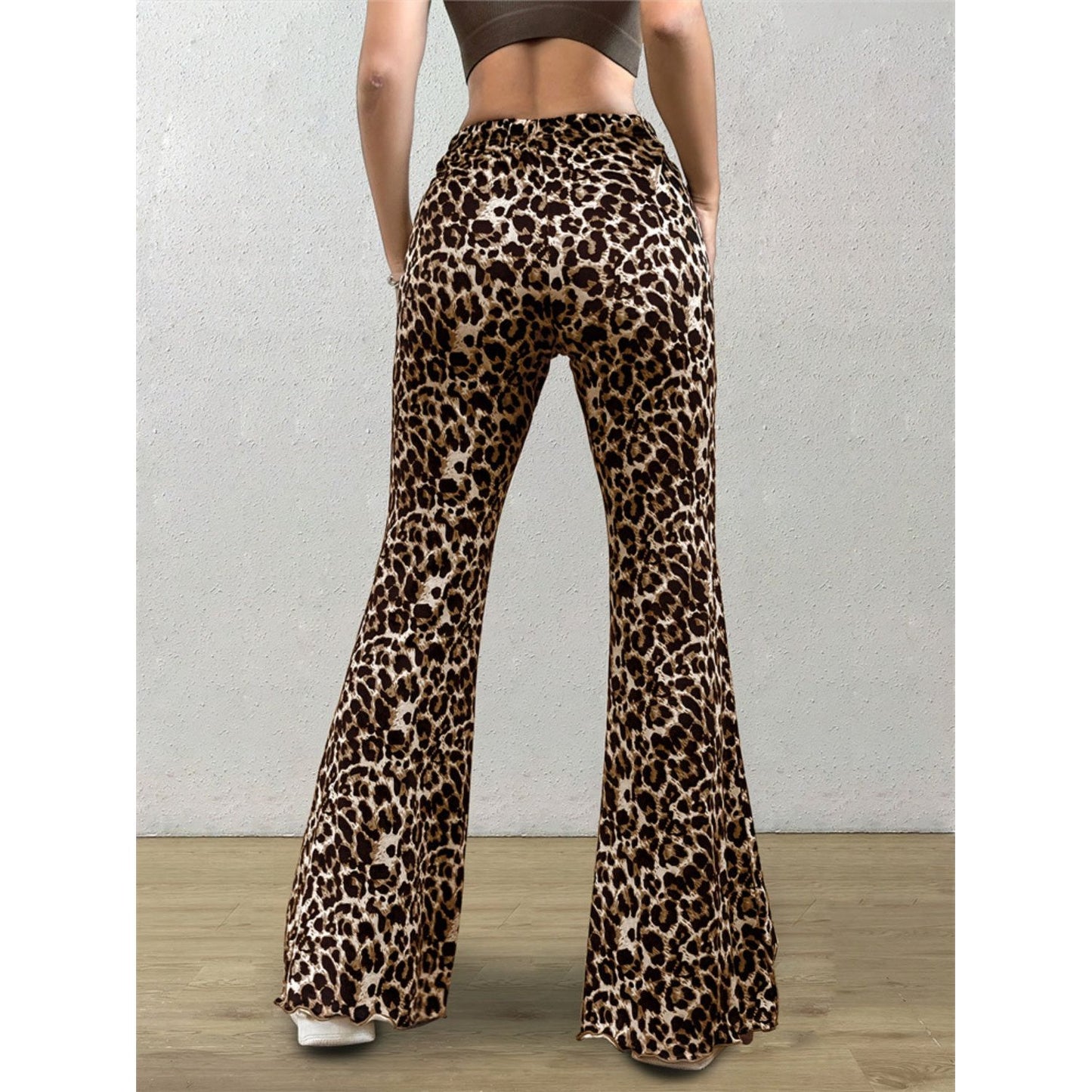 Leopard Flare Pants