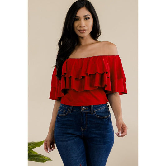 Off Shoulder Ruffled Top